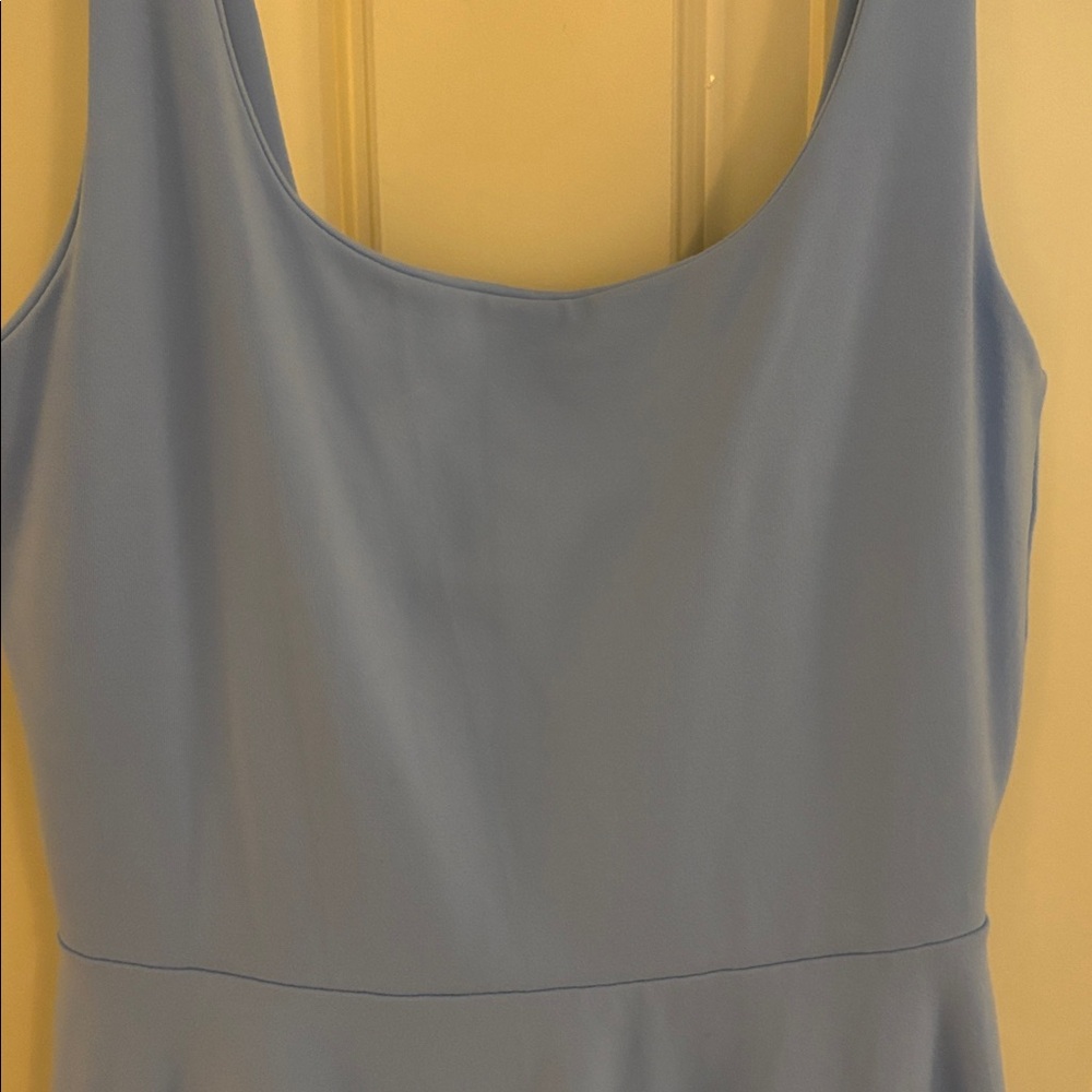 Susana Monaco Powder Blue Scoop Neck Fit-and-Flare Mini Dress S - Picture 3 of 9